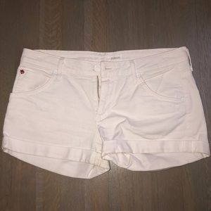 Hudson white jean shorts 27